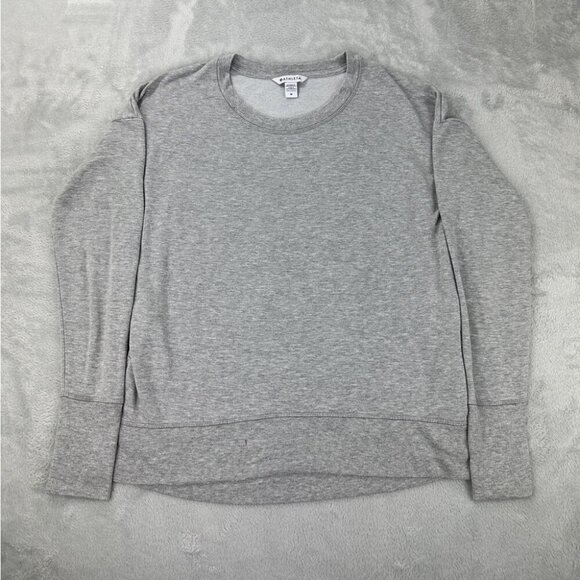 Athleta Grey Athletic Athleisure Gym Sweater Women’s Size Medium - Picture 1 of 11